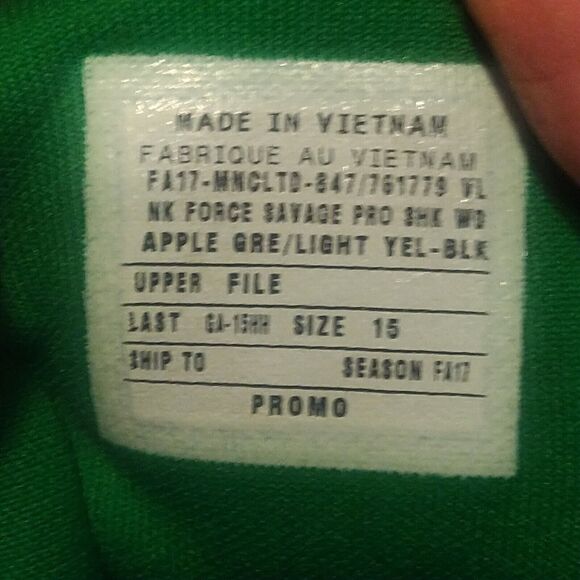 PROMO Oregon Ducks Nike Force Savage Shark Men's Rubber Football Cleats US 15 - Picture 12 of 12